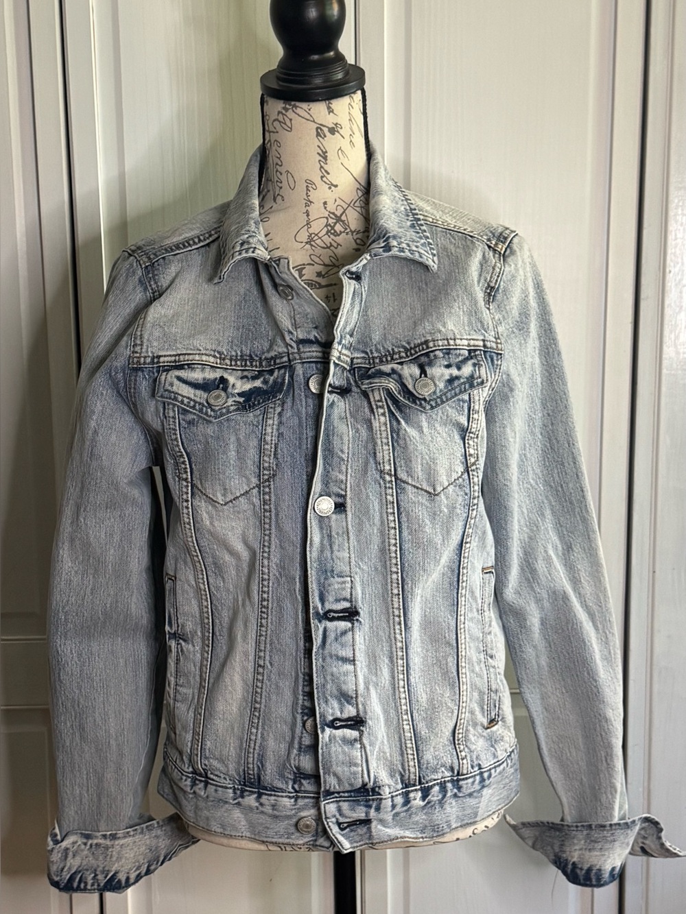 Aeropostale Light Blue Washed Denim Jacket